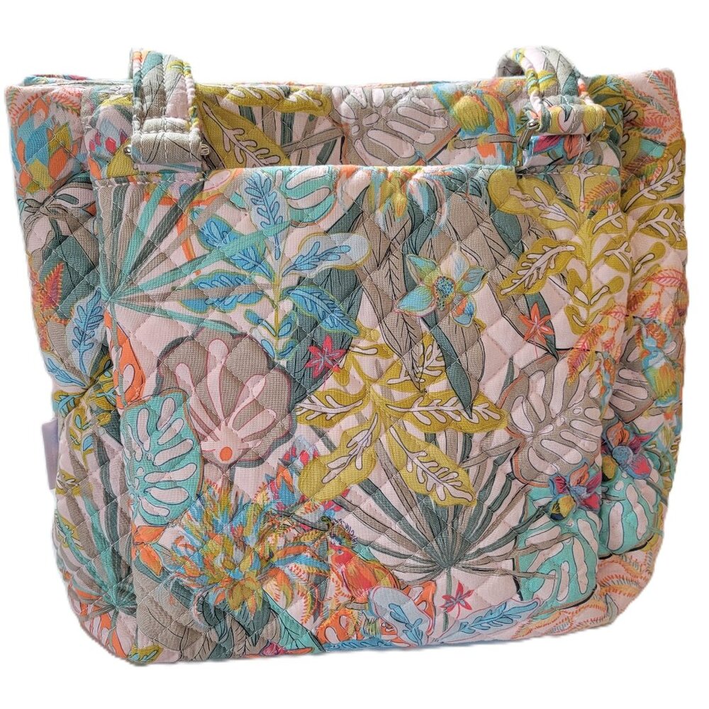 Vera Bradley Multi-Compartment Shoulder Bag Rain Forest Canopy - Picture 2 of 9